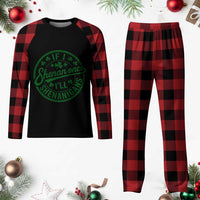 Funny St Patricks Day If I Shenan Once I Will Shenanigan Plaid Pajama Set