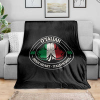 Irish Italian Pride Throw Blanket O'Talian Irish Heart Italian Soul St Patricks Day