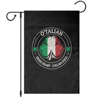 Irish Italian Pride Garden Flag O'Talian Irish Heart Italian Soul St Patricks Day