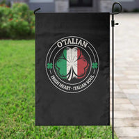 Irish Italian Pride Garden Flag O'Talian Irish Heart Italian Soul St Patricks Day
