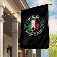 Irish Italian Pride Garden Flag O'Talian Irish Heart Italian Soul St Patricks Day