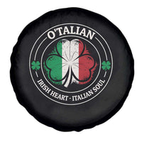 Irish Italian Pride Spare Tire Cover O'Talian Irish Heart Italian Soul St Patricks Day