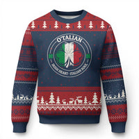 Irish Italian Pride Ugly Christmas Sweater O'Talian Irish Heart Italian Soul St Patricks Day