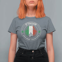 Irish Italian Pride T Shirt For Women O'Talian Irish Heart Italian Soul St Patricks Day