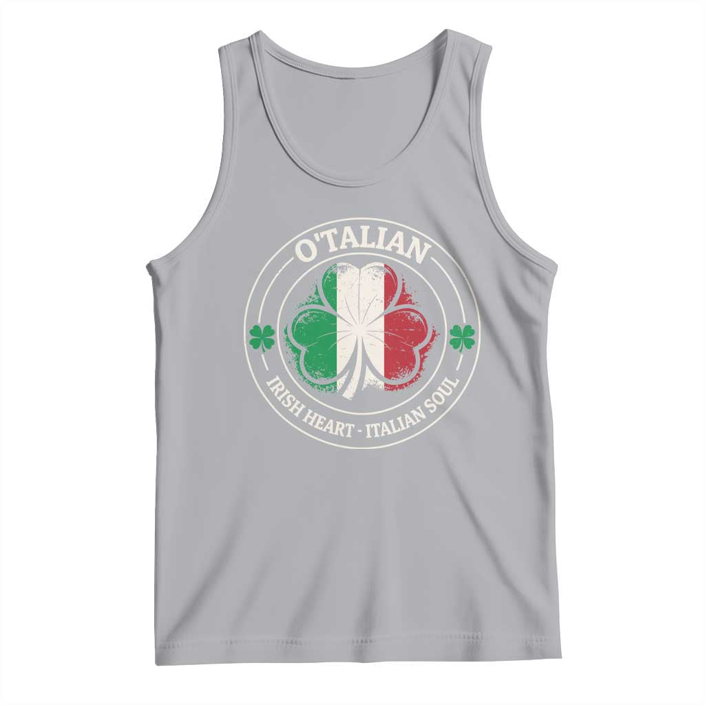 Irish Italian Pride Tank Top O'Talian Irish Heart Italian Soul St Patricks Day