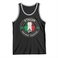 Irish Italian Pride Tank Top O'Talian Irish Heart Italian Soul St Patricks Day