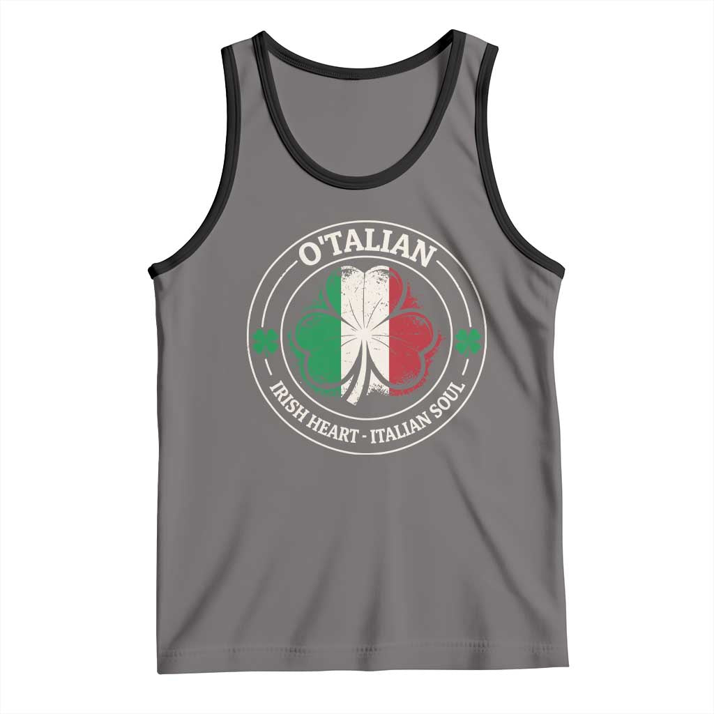 Irish Italian Pride Tank Top O'Talian Irish Heart Italian Soul St Patricks Day