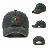Irish Italian Pride Washed Cotton Baseball Cap O'Talian Irish Heart Italian Soul St Patricks Day