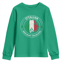 Irish Italian Pride Youth Sweatshirt O'Talian Irish Heart Italian Soul St Patricks Day