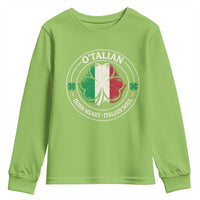 Irish Italian Pride Youth Sweatshirt O'Talian Irish Heart Italian Soul St Patricks Day