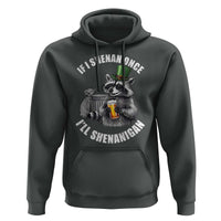Funny St Patricks Day Raccoon If I Shenan Once I Will Shenanigan Hoodie