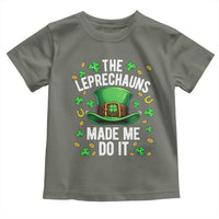 Funny St Patricks Day The Leprechauns Made Me Do It Toddler T Shirt