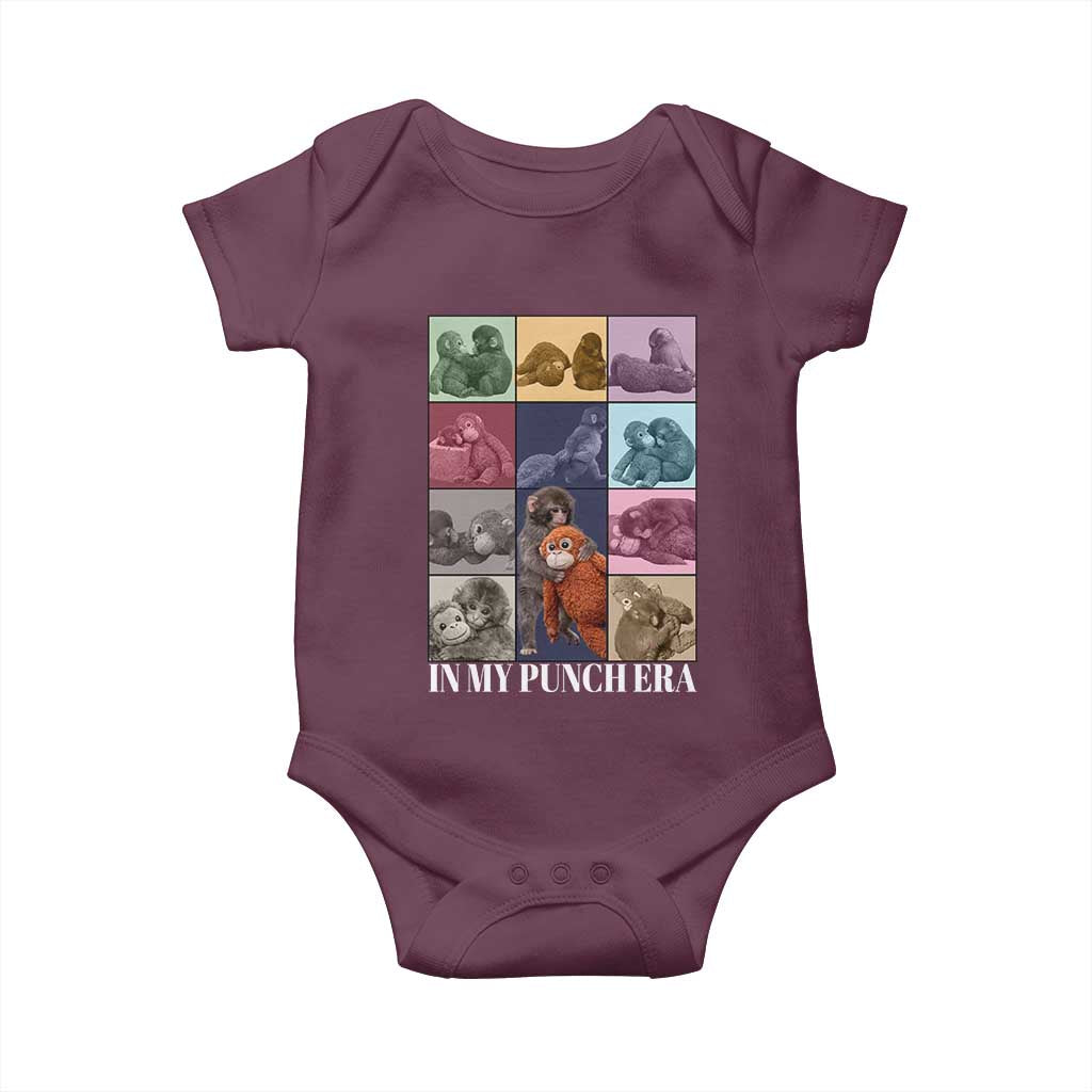 Punch The Monkey Baby Onesie In My Punch Era Baby Monkey Hugging Plush
