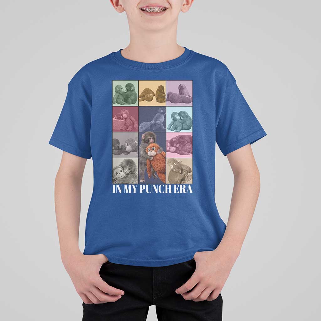 Punch The Monkey T Shirt For Kid In My Punch Era Baby Monkey Hugging Plush