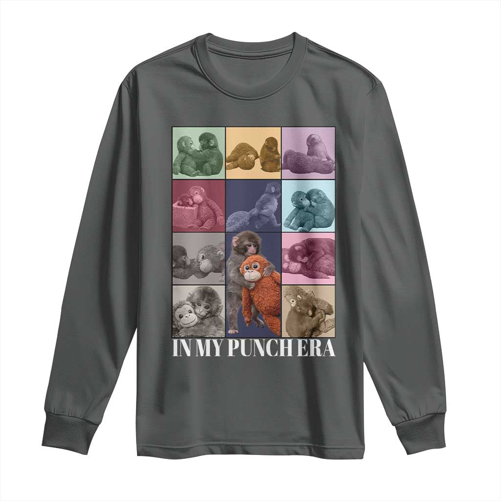 Punch The Monkey Long Sleeve Shirt In My Punch Era Baby Monkey Hugging Plush