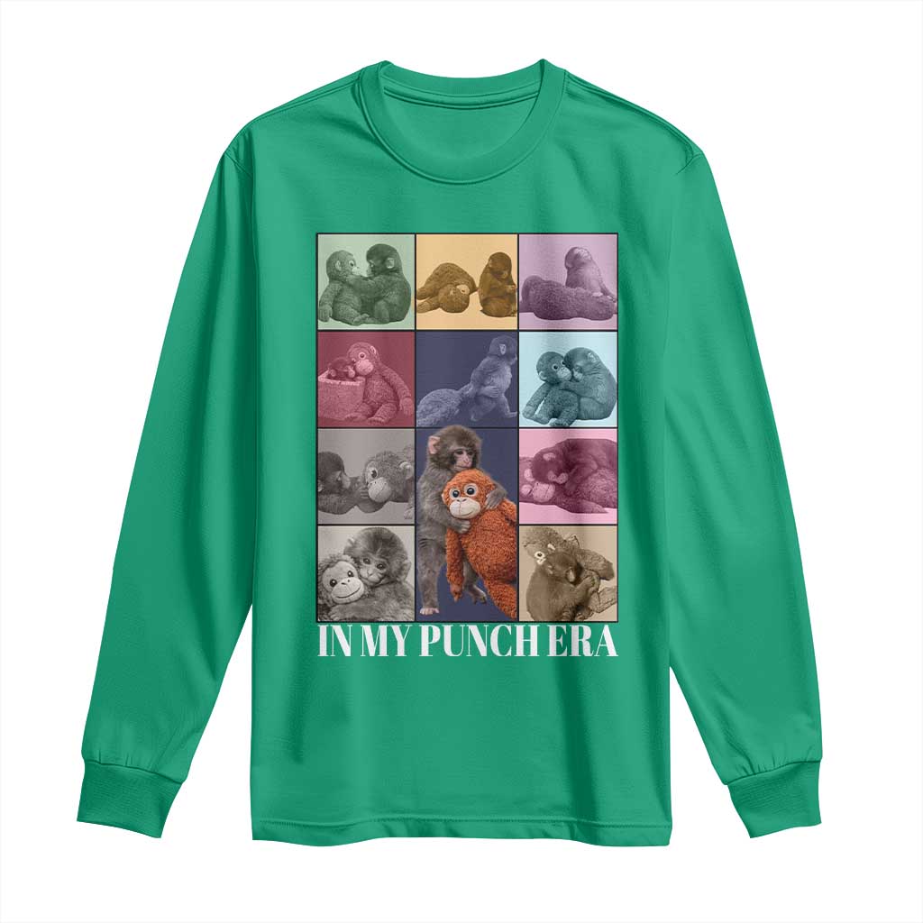 Punch The Monkey Long Sleeve Shirt In My Punch Era Baby Monkey Hugging Plush