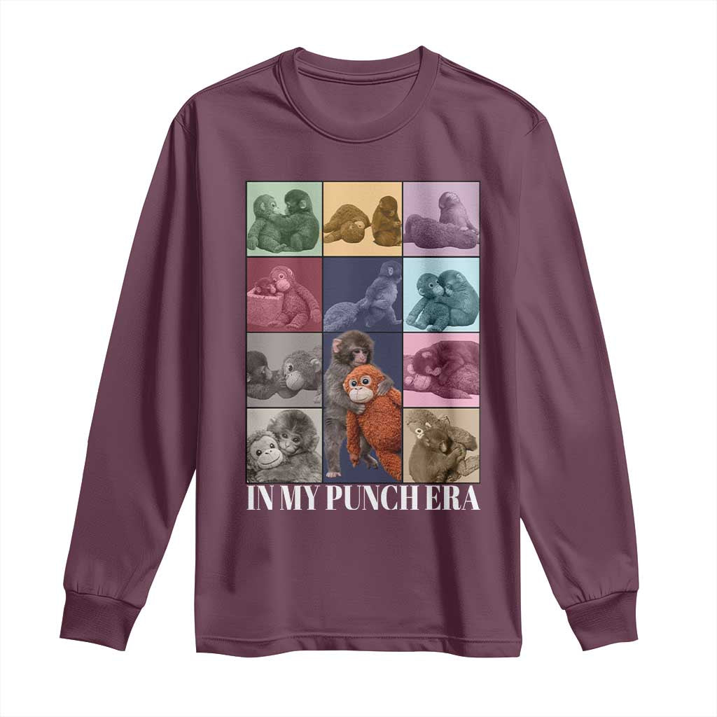 Punch The Monkey Long Sleeve Shirt In My Punch Era Baby Monkey Hugging Plush