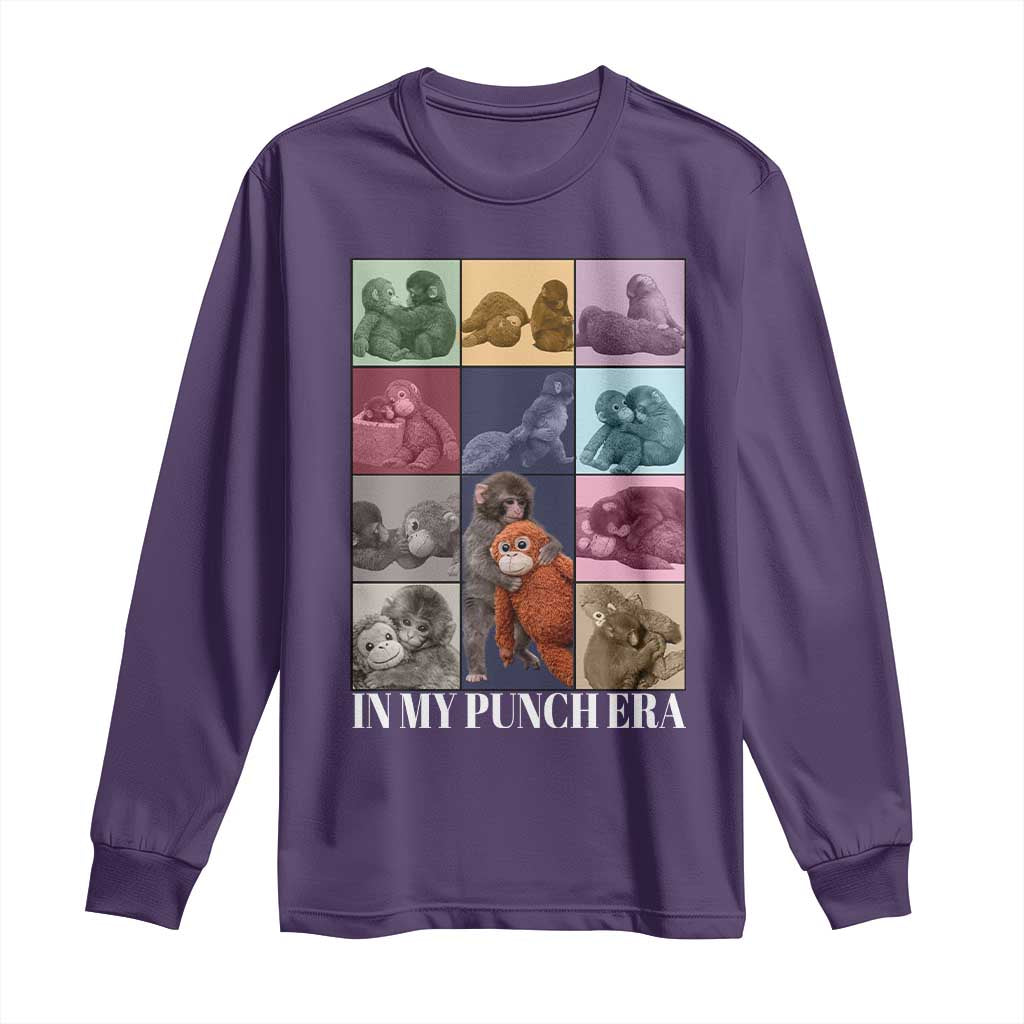 Punch The Monkey Long Sleeve Shirt In My Punch Era Baby Monkey Hugging Plush