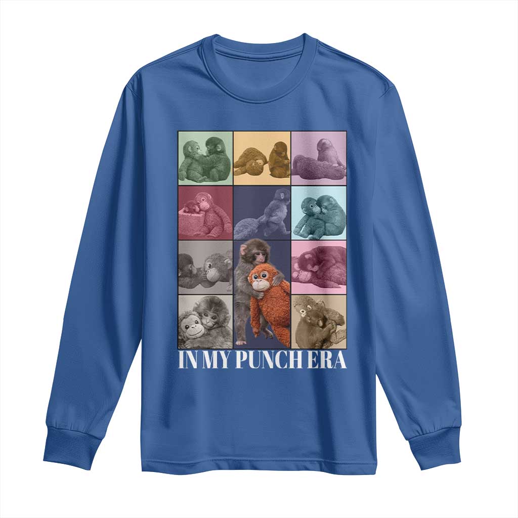 Punch The Monkey Long Sleeve Shirt In My Punch Era Baby Monkey Hugging Plush