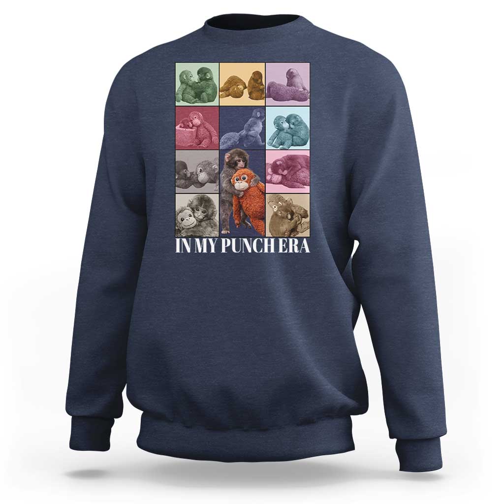 Punch The Monkey Sweatshirt In My Punch Era Baby Monkey Hugging Plush