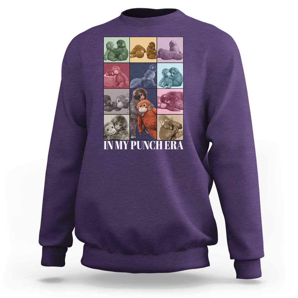 Punch The Monkey Sweatshirt In My Punch Era Baby Monkey Hugging Plush