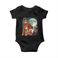 Baby Monkey Punch Baby Onesie Three Punch Moon Orange Toy