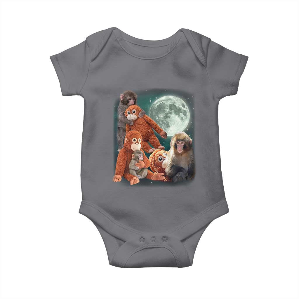 Baby Monkey Punch Baby Onesie Three Punch Moon Orange Toy
