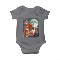 Baby Monkey Punch Baby Onesie Three Punch Moon Orange Toy