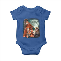 Baby Monkey Punch Baby Onesie Three Punch Moon Orange Toy