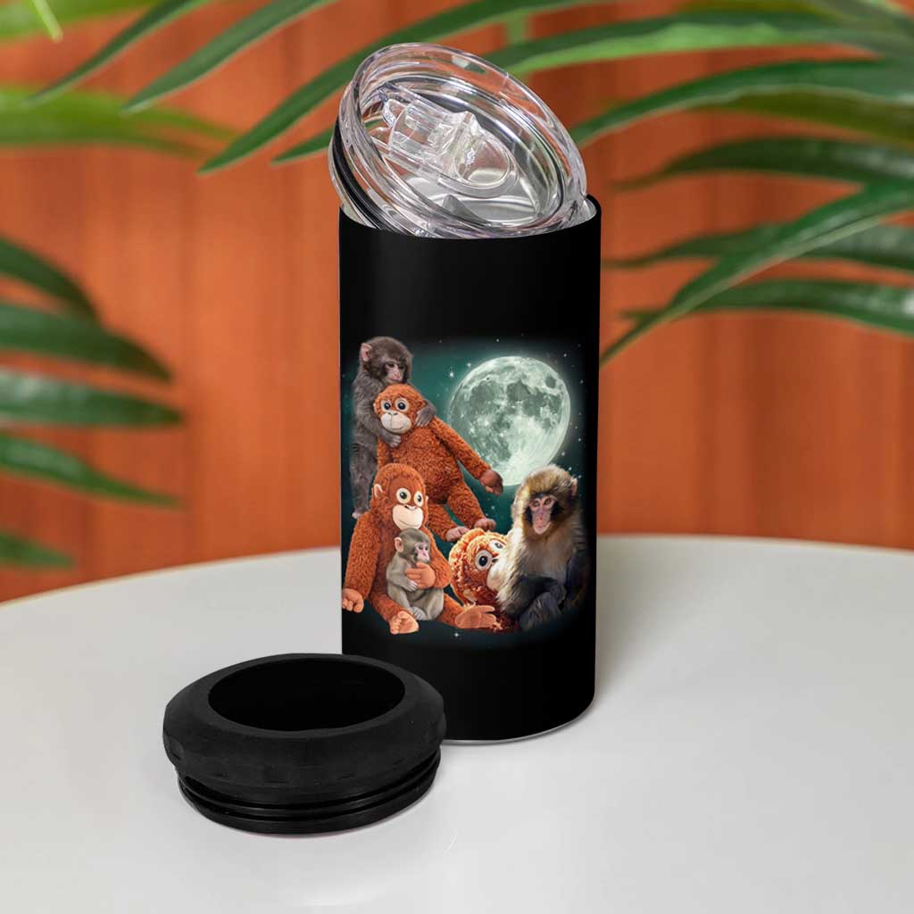 Baby Monkey Punch 4 in 1 Can Cooler Tumbler Three Punch Moon Orange Toy