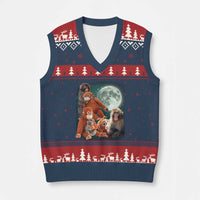 Baby Monkey Punch V-Neck Knit Sweater Vest Three Punch Moon Orange Toy