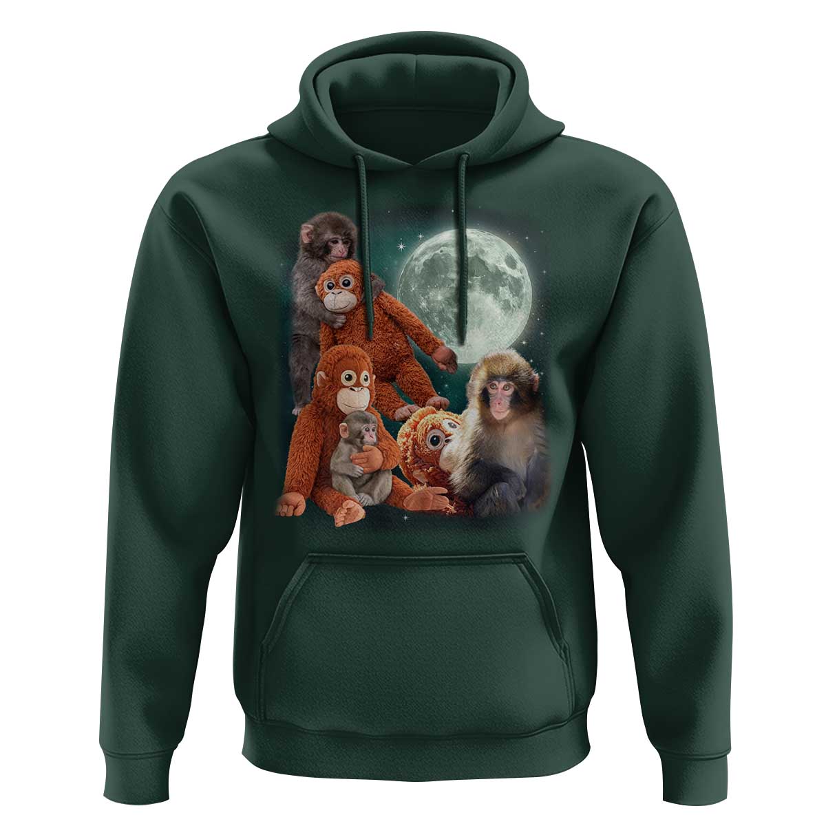 Baby Monkey Punch Hoodie Three Punch Moon Orange Toy