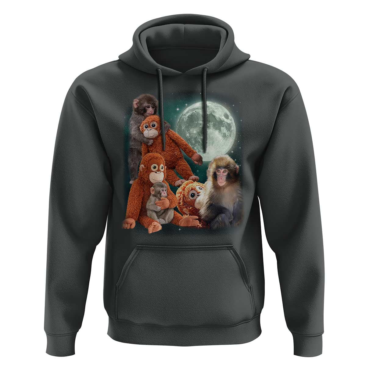 Baby Monkey Punch Hoodie Three Punch Moon Orange Toy