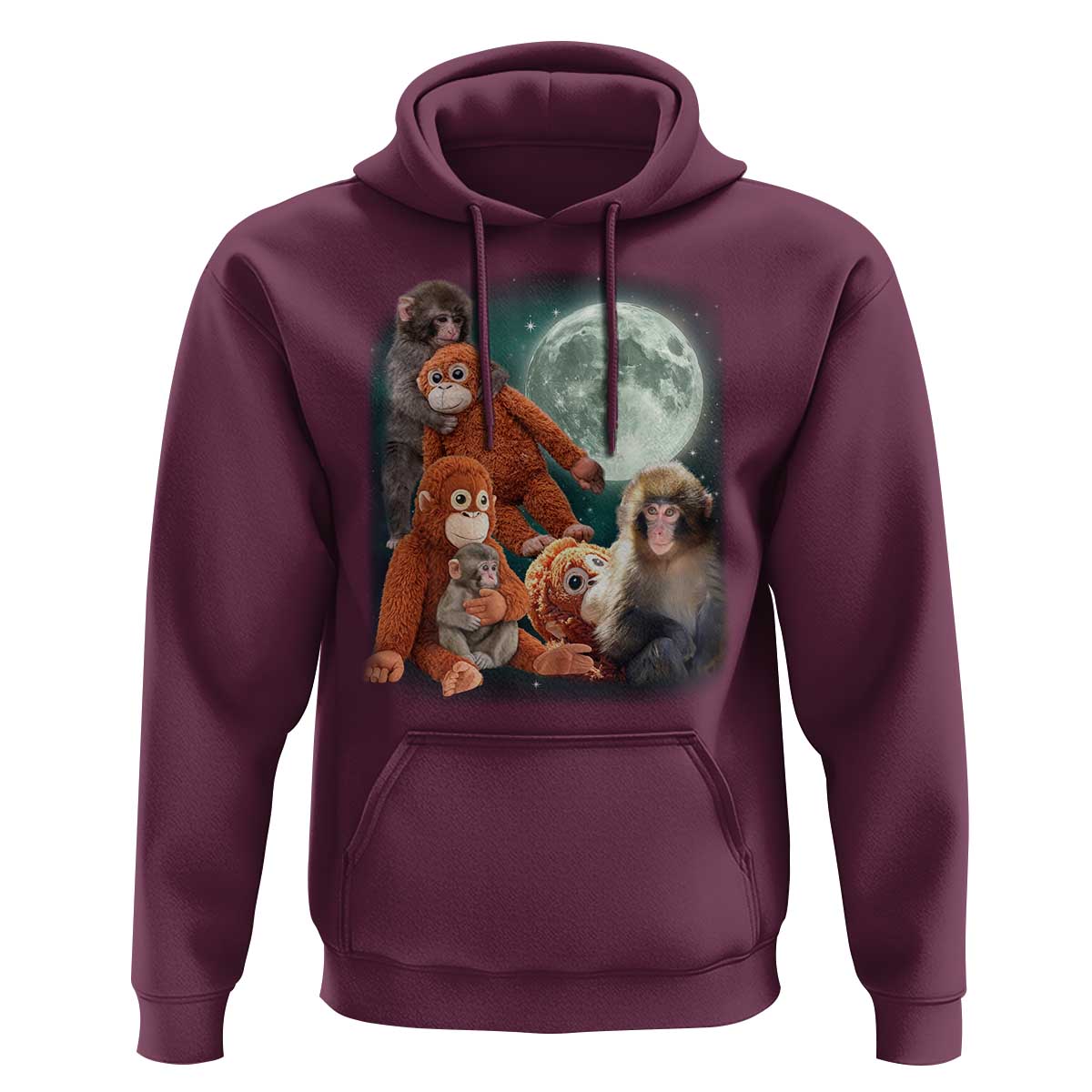 Baby Monkey Punch Hoodie Three Punch Moon Orange Toy