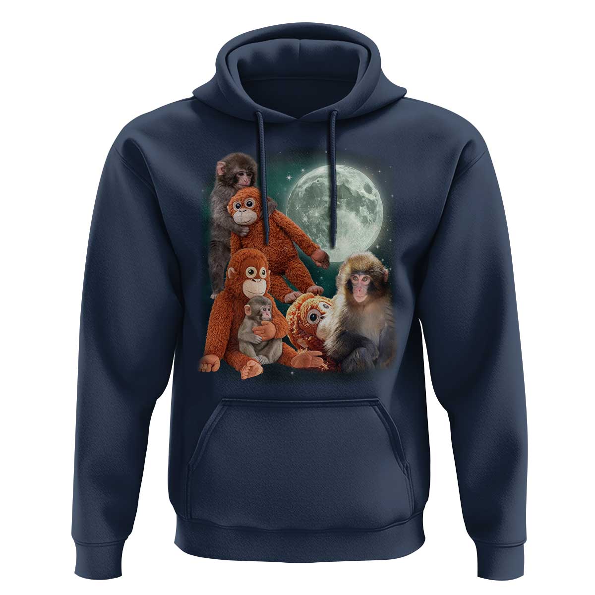 Baby Monkey Punch Hoodie Three Punch Moon Orange Toy
