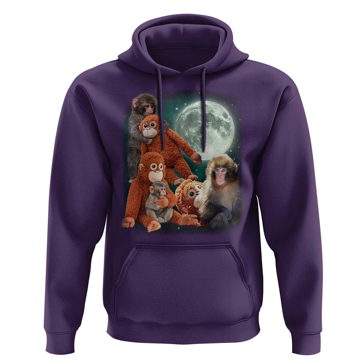 Baby Monkey Punch Hoodie Three Punch Moon Orange Toy
