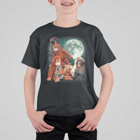 Baby Monkey Punch T Shirt For Kid Three Punch Moon Orange Toy
