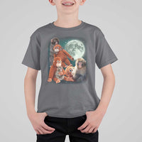 Baby Monkey Punch T Shirt For Kid Three Punch Moon Orange Toy
