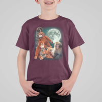 Baby Monkey Punch T Shirt For Kid Three Punch Moon Orange Toy