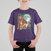 Baby Monkey Punch T Shirt For Kid Three Punch Moon Orange Toy