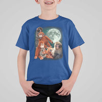 Baby Monkey Punch T Shirt For Kid Three Punch Moon Orange Toy