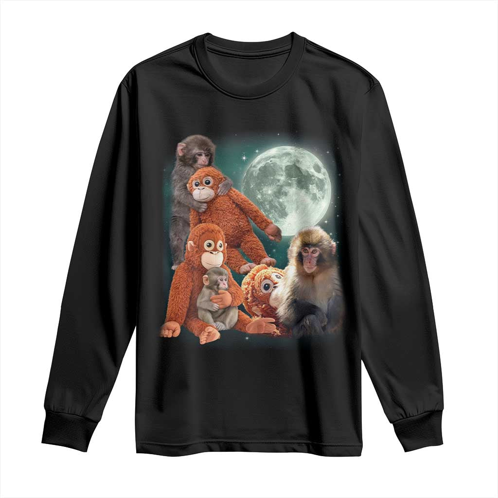 Baby Monkey Punch Long Sleeve Shirt Three Punch Moon Orange Toy