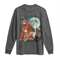 Baby Monkey Punch Long Sleeve Shirt Three Punch Moon Orange Toy