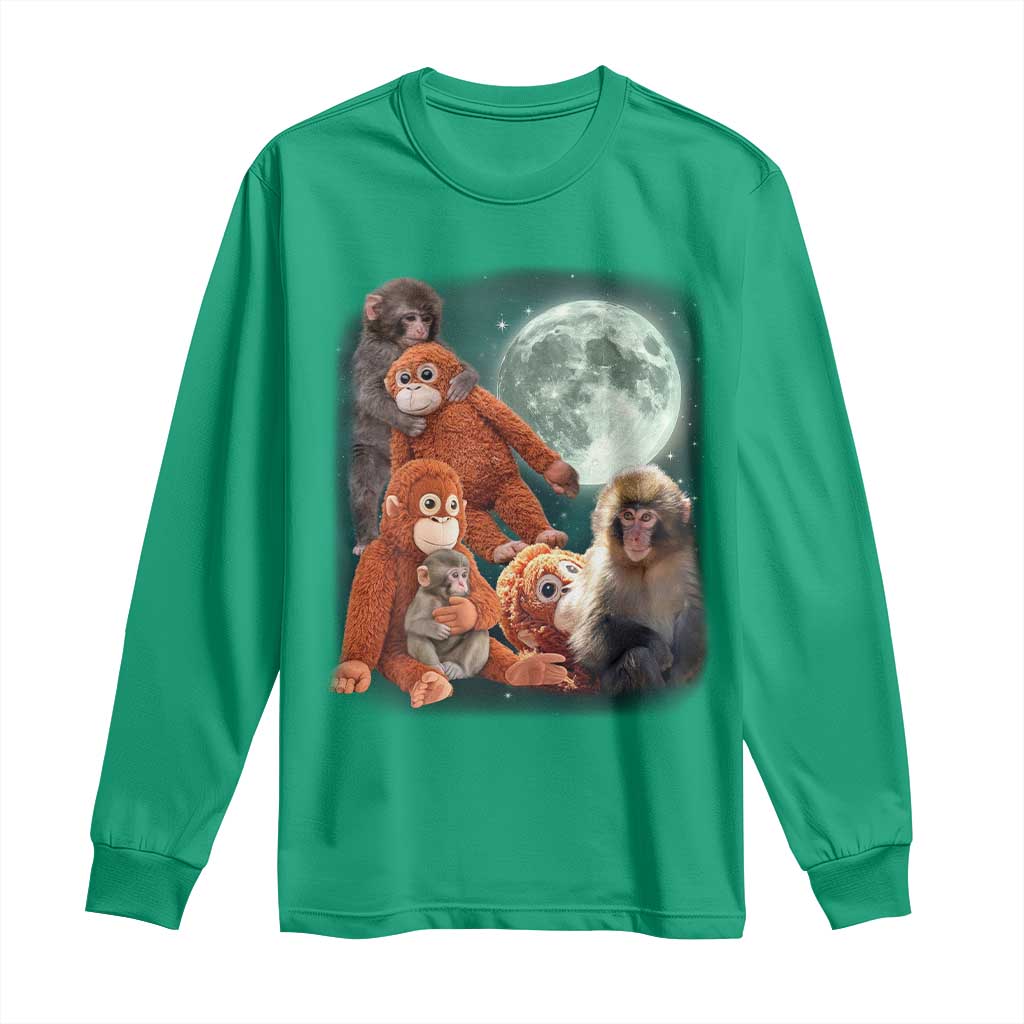 Baby Monkey Punch Long Sleeve Shirt Three Punch Moon Orange Toy