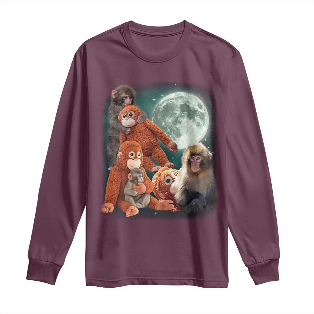 Baby Monkey Punch Long Sleeve Shirt Three Punch Moon Orange Toy