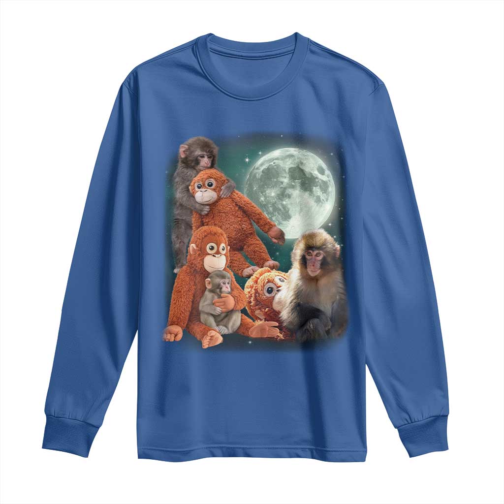 Baby Monkey Punch Long Sleeve Shirt Three Punch Moon Orange Toy