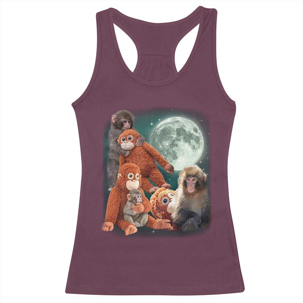 Baby Monkey Punch Racerback Tank Top Three Punch Moon Orange Toy