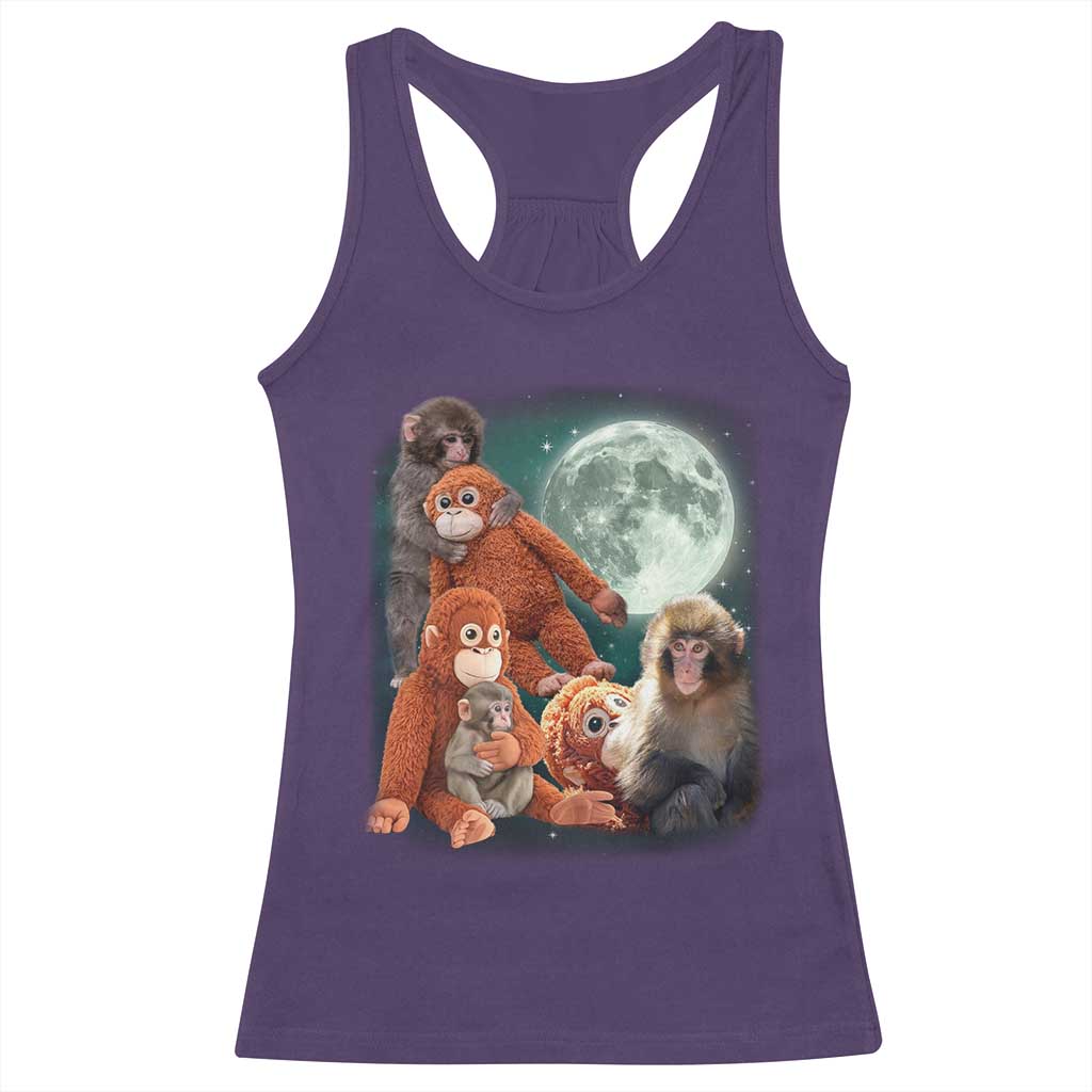 Baby Monkey Punch Racerback Tank Top Three Punch Moon Orange Toy