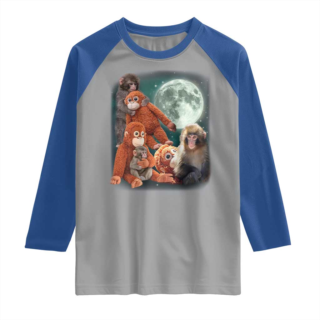 Baby Monkey Punch Raglan Shirt Three Punch Moon Orange Toy