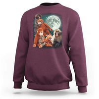 Baby Monkey Punch Sweatshirt Three Punch Moon Orange Toy